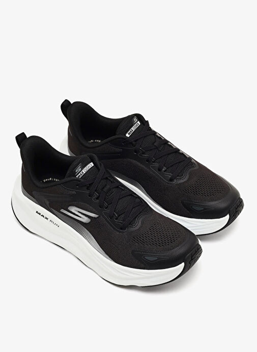 Skechers 129202 BKW MAX RUN PACEWAVE Beyaz Kadın Koşu Ayakkabısı - Görsel 5