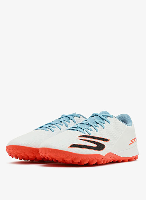 Skechers 252134 WTQP SKECHERS CLUB TF Beyaz - Turkuaz - Pembe Erkek Futbol Ayakkabısı - Görsel 3