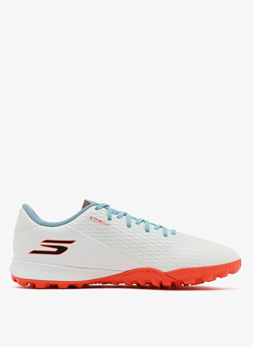 Skechers 252134 WTQP SKECHERS CLUB TF Beyaz - Turkuaz - Pembe Erkek Futbol Ayakkabısı - Görsel 8