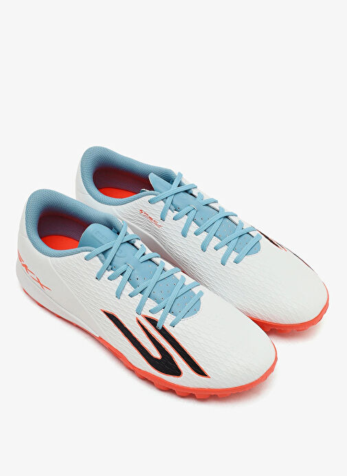 Skechers 252134 WTQP SKECHERS CLUB TF Beyaz - Turkuaz - Pembe Erkek Futbol Ayakkabısı - Görsel 4
