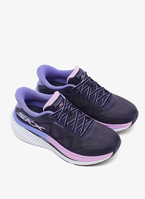 Skechers 125582 NVLV GO WALK MAX CUSHIONING Lacivert Kadın Yürüyüş Ayakkabısı - Görsel 5