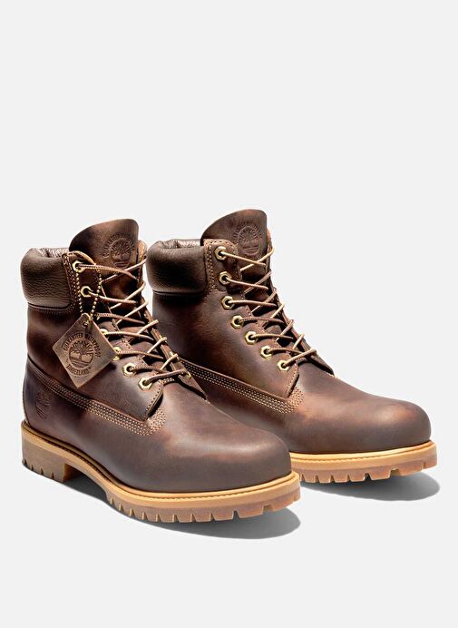 Timberland Kahverengi Erkek Bot Premium 6 INCH LACE UP WATERPROOF - Görsel 3