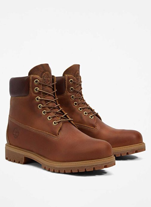 Timberland Kahverengi Erkek Bot Premium 6 INCH LACE UP WATERPROOF - Görsel 4