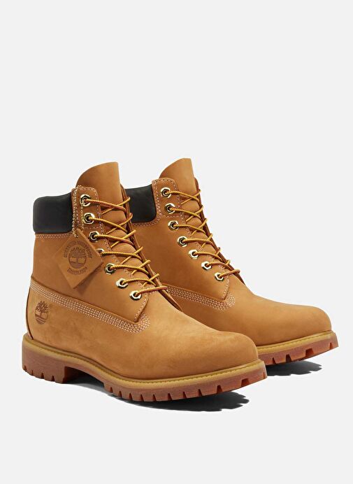 Timberland Sarı Erkek Bot Premium 6 INCH LACE UP WATERPROOF - Görsel 4
