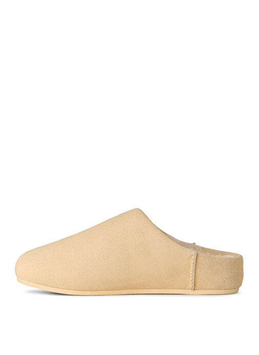Ugg W ELEA SLIP-ON Ekru Kadın Süet Terlik 1171390 - Görsel 4
