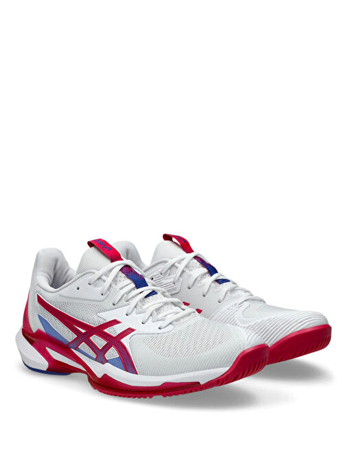 Asics 1042A250-103 SOLUTION SPEED FF 3 Beyaz Kadın Tenis Ayakkabısı - Görsel 4