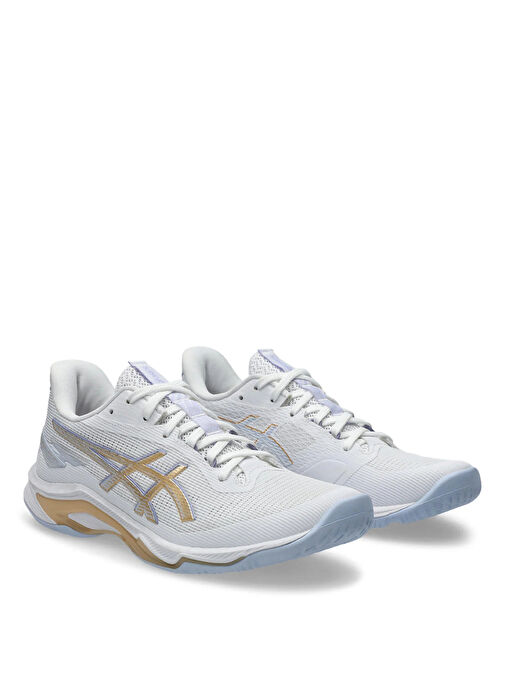 Asics 1052A083-102 NETBURNER BALLISTIC FF Beyaz Kadın Voleybol Ayakkabısı - Görsel 4