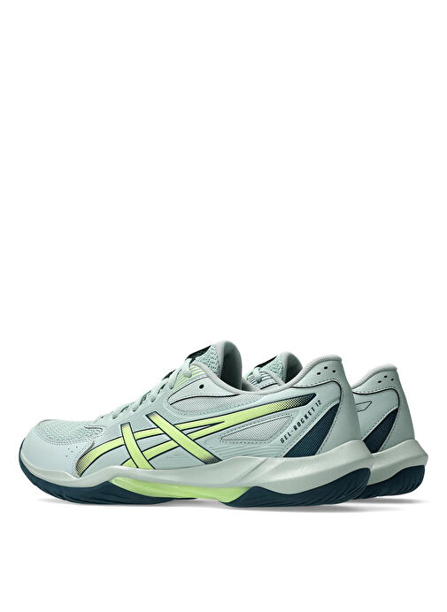 Asics 1071A116-300 GEL-ROCKET 12 Yeşil Erkek Voleybol Ayakkabısı - Görsel 6