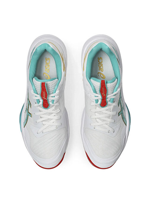 Asics 1052A088-960 SKY ELITE FF 3 Beyaz Kadın Voleybol Ayakkabısı - Görsel 5
