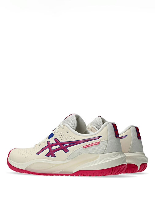 Asics 1042A294-100 GEL-CHALLENGER 15 Krem - Kırmızı Kadın Tenis Ayakkabısı - Görsel 6
