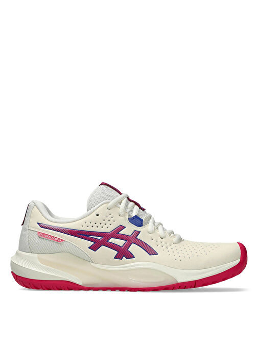 Asics 1042A294-100 GEL-CHALLENGER 15 Krem - Kırmızı Kadın Tenis Ayakkabısı - Görsel 2