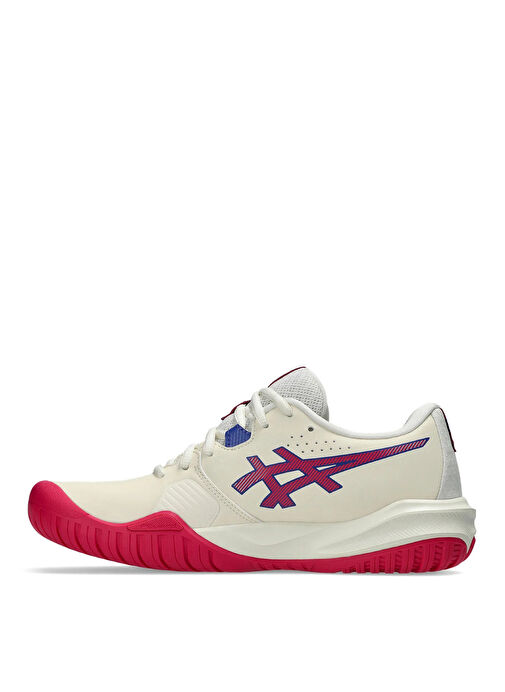 Asics 1042A294-100 GEL-CHALLENGER 15 Krem - Kırmızı Kadın Tenis Ayakkabısı - Görsel 3