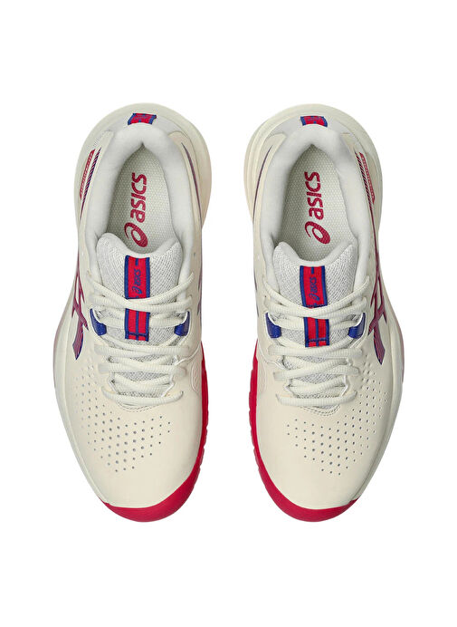 Asics 1042A294-100 GEL-CHALLENGER 15 Krem - Kırmızı Kadın Tenis Ayakkabısı - Görsel 5