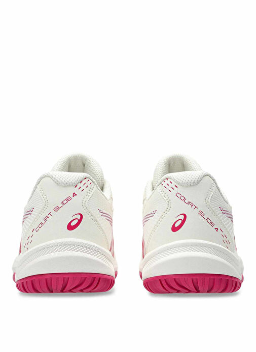 Asics 1042A283-101 COURT SLIDE 4 Krem - Kırmızı Kadın Tenis Ayakkabısı - Görsel 7