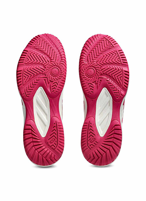 Asics 1042A283-101 COURT SLIDE 4 Krem - Kırmızı Kadın Tenis Ayakkabısı - Görsel 8