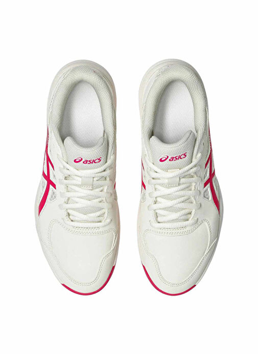 Asics 1042A283-101 COURT SLIDE 4 Krem - Kırmızı Kadın Tenis Ayakkabısı - Görsel 6
