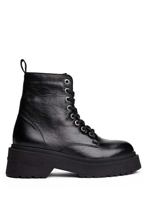 Tommy Hilfiger Siyah Kadın Deri Bot EN0EN02848BDS - Görsel 2