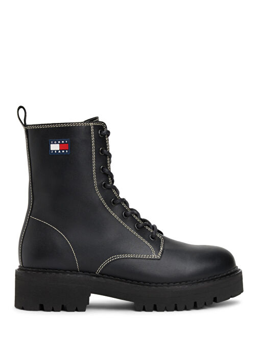Tommy Hilfiger Siyah Kadın Deri Bot EN0EN02907BDS - Görsel 2