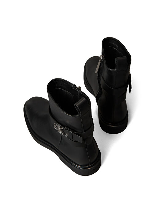 Calvin Klein Siyah Kadın Deri Bot HW0HW02663BEH - Görsel 6
