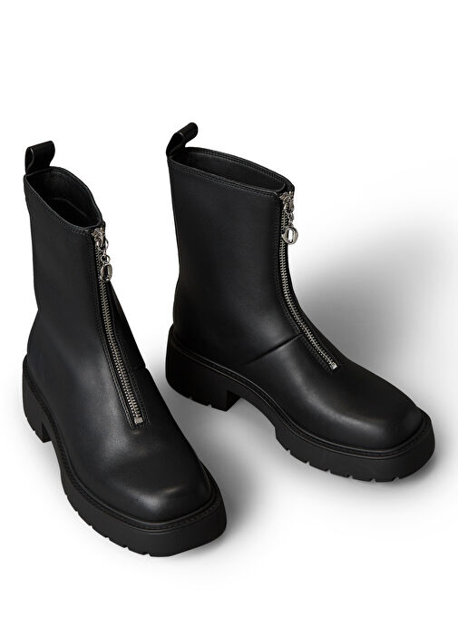 Calvin Klein Siyah Kadın Deri Bot YW0YW01907BEH - Görsel 4