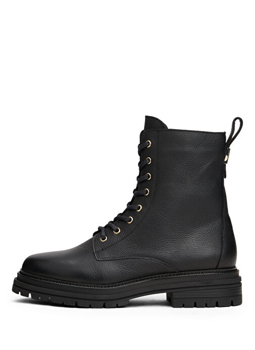 Tommy Hilfiger Siyah Kadın Deri Bot FW0FW08767BDS - Görsel 3