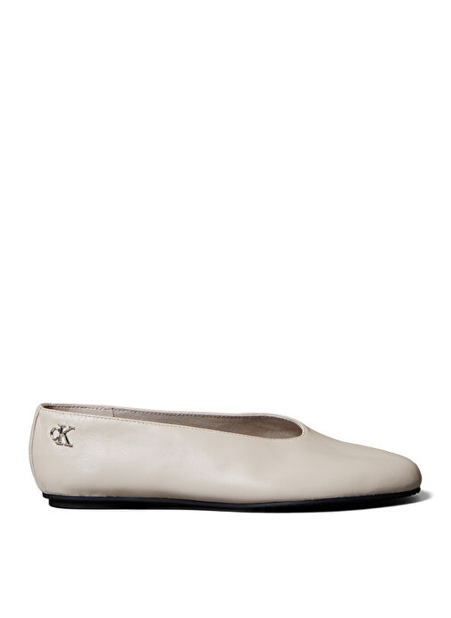 Calvin Klein Vizon Kadın Deri Babet HW0HW02810PA8 - Görsel 2