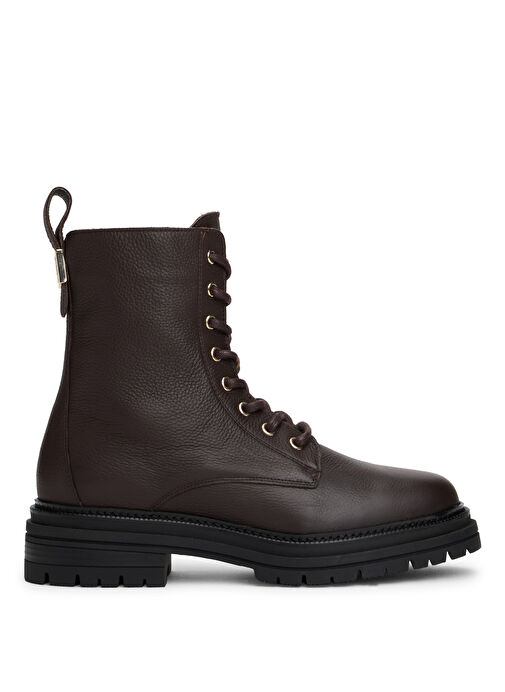 Tommy Hilfiger Kahverengi Kadın Deri Bot FW0FW08767BCR - Görsel 2