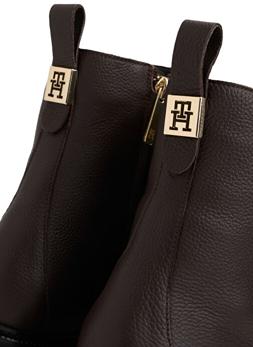 Tommy Hilfiger Kahverengi Kadın Deri Bot FW0FW08767BCR - Görsel 7