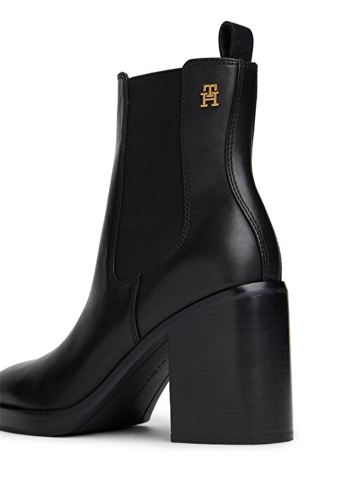Tommy Hilfiger Siyah Kadın Deri Bot FW0FW08844BDS - Görsel 4