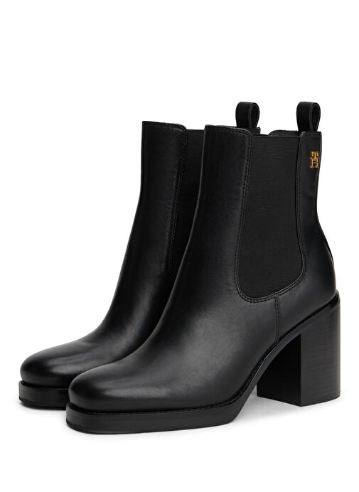 Tommy Hilfiger Siyah Kadın Deri Bot FW0FW08844BDS - Görsel 5