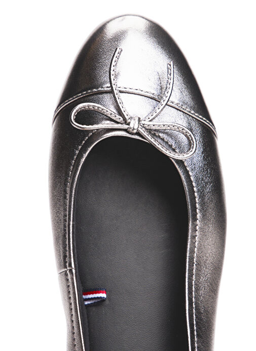 Tommy Hilfiger Gri Kadın Deri Babet FW0FW08920TRH - Görsel 5