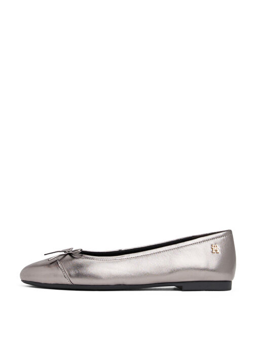 Tommy Hilfiger Gri Kadın Deri Babet FW0FW08920TRH - Görsel 3