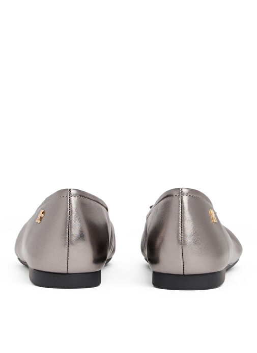 Tommy Hilfiger Gri Kadın Deri Babet FW0FW08920TRH - Görsel 6