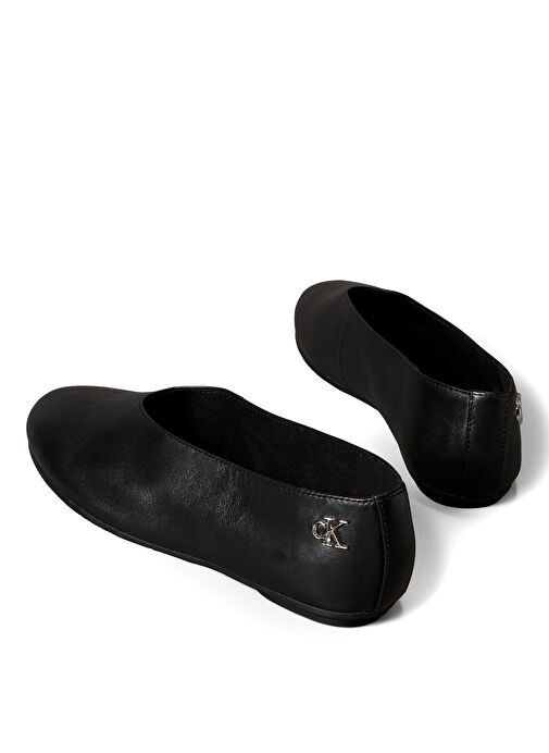 Calvin Klein Siyah Kadın Deri Babet HW0HW02810BEH - Görsel 5