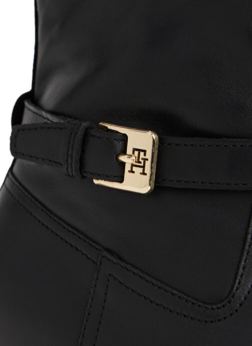 Tommy Hilfiger Siyah Kadın Deri Bot FW0FW08781BDS - Görsel 5