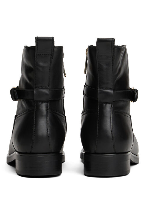 Tommy Hilfiger Siyah Kadın Deri Bot FW0FW08781BDS - Görsel 6