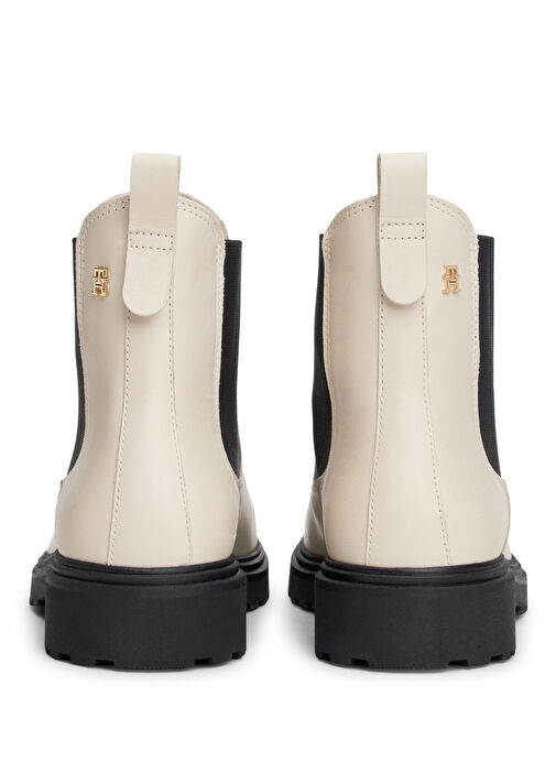 Tommy Hilfiger Bej Kadın Deri Bot FW0FW08766ACI - Görsel 6