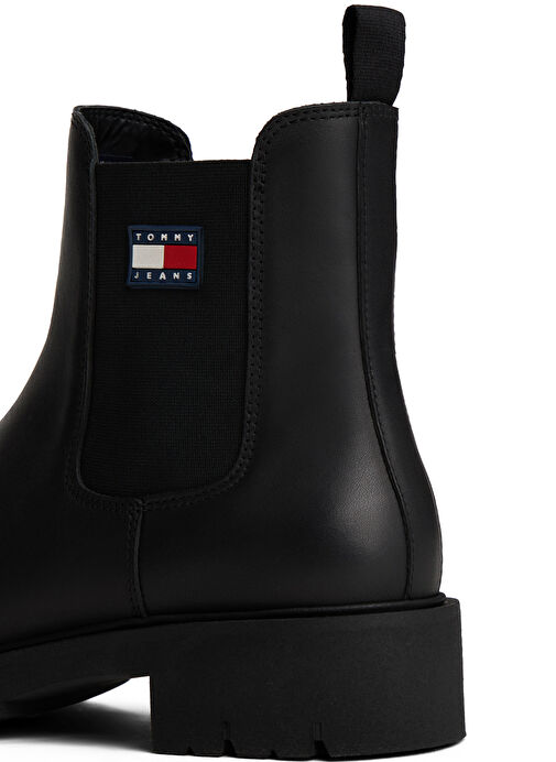 Tommy Hilfiger Siyah Kadın Deri Bot EN0EN02825BDS - Görsel 4