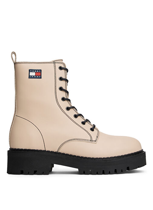 Tommy Hilfiger Bej Kadın Deri Bot EN0EN02907AES - Görsel 2