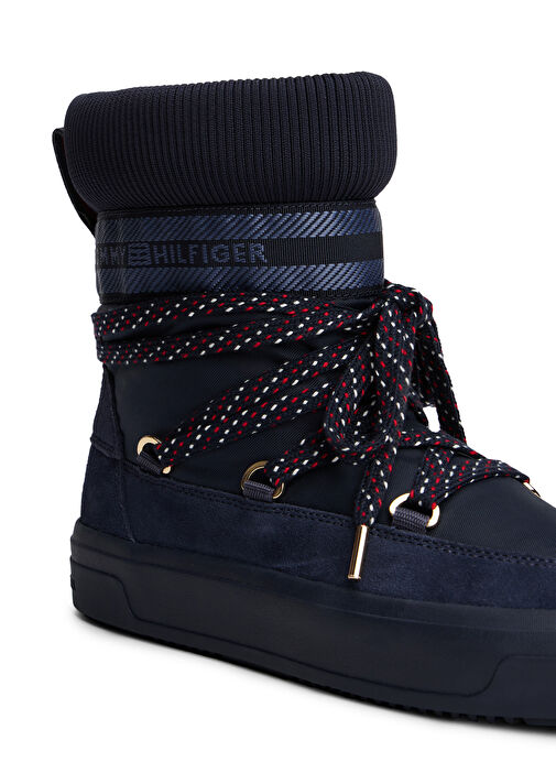 Tommy Hilfiger Lacivert Kadın Bot FW0FW09163DW6 - Görsel 4