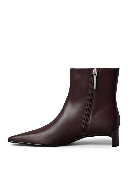 Calvin Klein Kahverengi Kadın Deri Bot HW0HW02811VH2 - Görsel 3