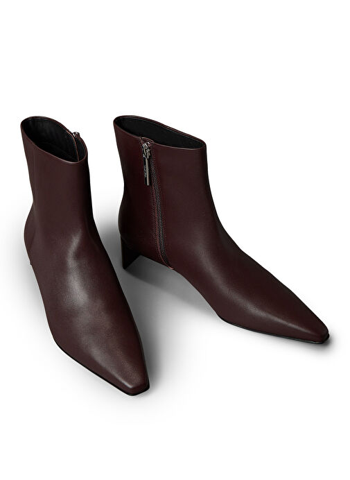 Calvin Klein Kahverengi Kadın Deri Bot HW0HW02811VH2 - Görsel 4