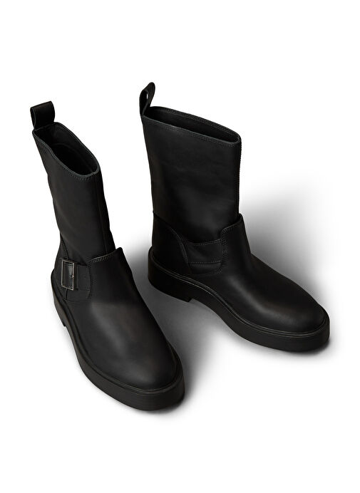 Calvin Klein Siyah Kadın Deri Bot YW0YW01970BEH - Görsel 4