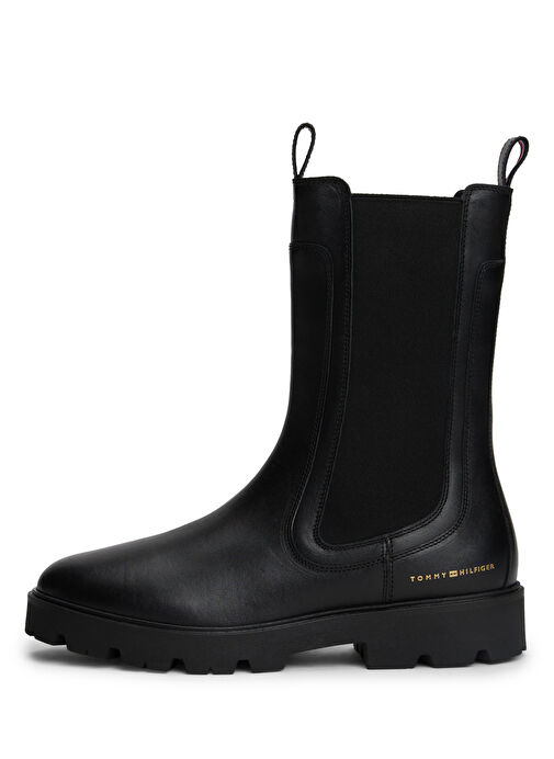 Tommy Hilfiger Siyah Kadın Deri Bot FW0FW08770BDS - Görsel 3