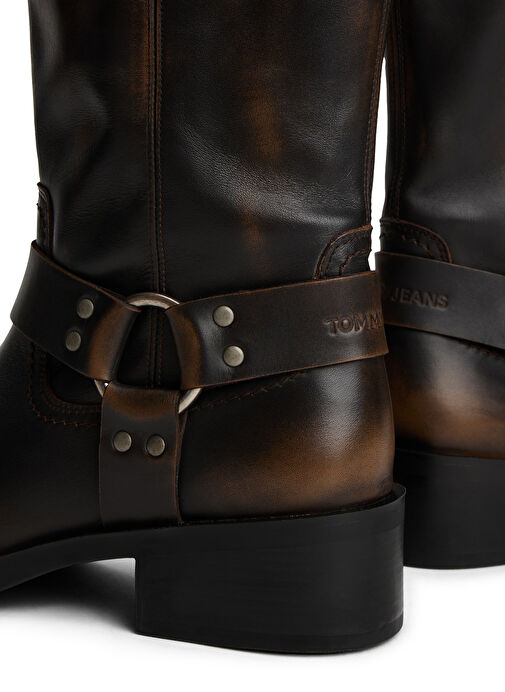 Tommy Hilfiger Kahverengi Kadın Deri Çizme EN0EN02850GY9 - Görsel 5