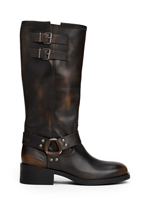 Tommy Hilfiger Kahverengi Kadın Deri Çizme EN0EN02850GY9 - Görsel 2