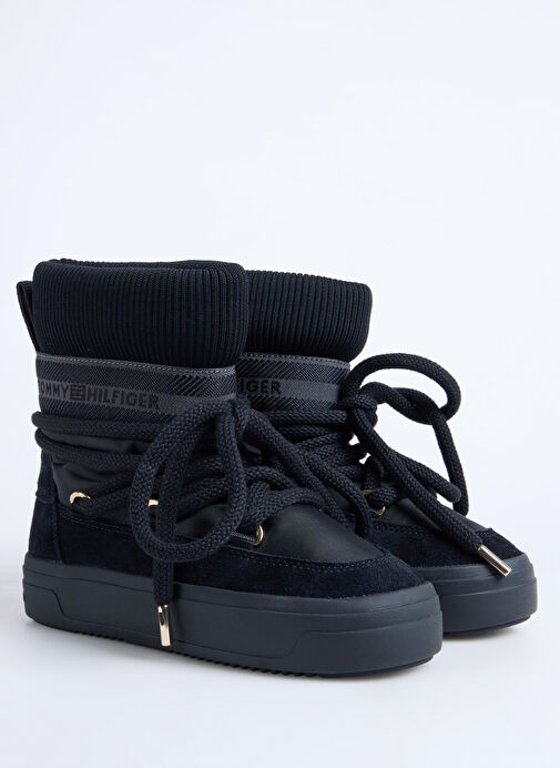 Tommy Hilfiger Siyah Kadın Bot FW0FW08998BDS - Görsel 3