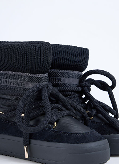 Tommy Hilfiger Siyah Kadın Bot FW0FW08998BDS - Görsel 6