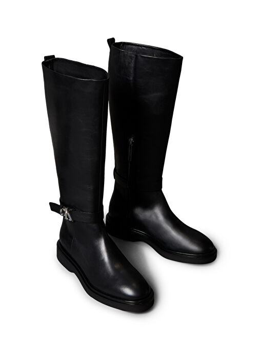 Calvin Klein Siyah Kadın Deri Çizme HW0HW02665BEH - Görsel 4