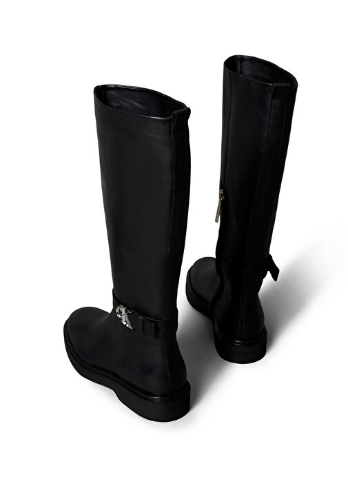 Calvin Klein Siyah Kadın Deri Çizme HW0HW02665BEH - Görsel 5